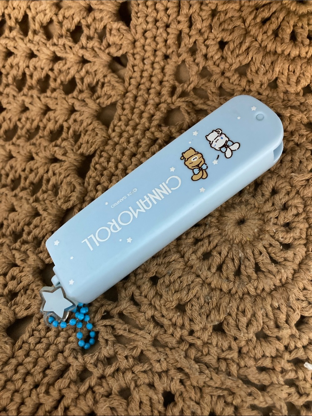Cinnamoroll Blue Portable Case with Star Charm